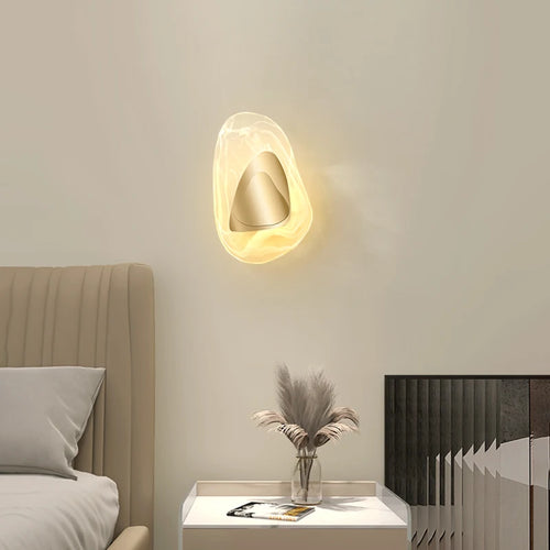 applique murale en verre transparent design moderne pour décoration intérieure - vue 3 sur 8