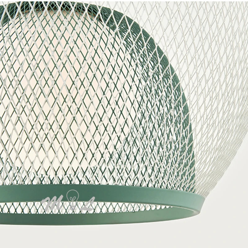 suspension cage à oiseaux style nordique luminaire moderne décor industriel - vue 4 sur 9
