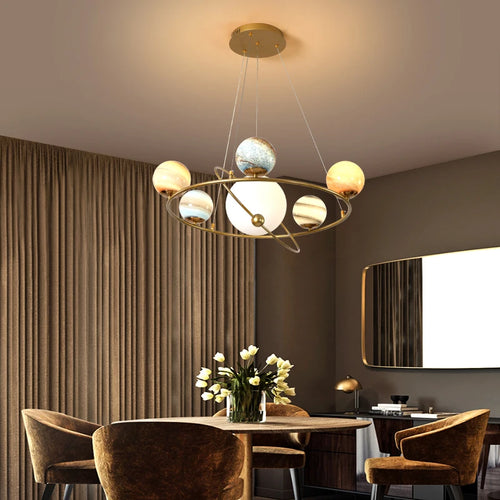 suspension créative en forme de planète pour décoration unique - vue 5 sur 9