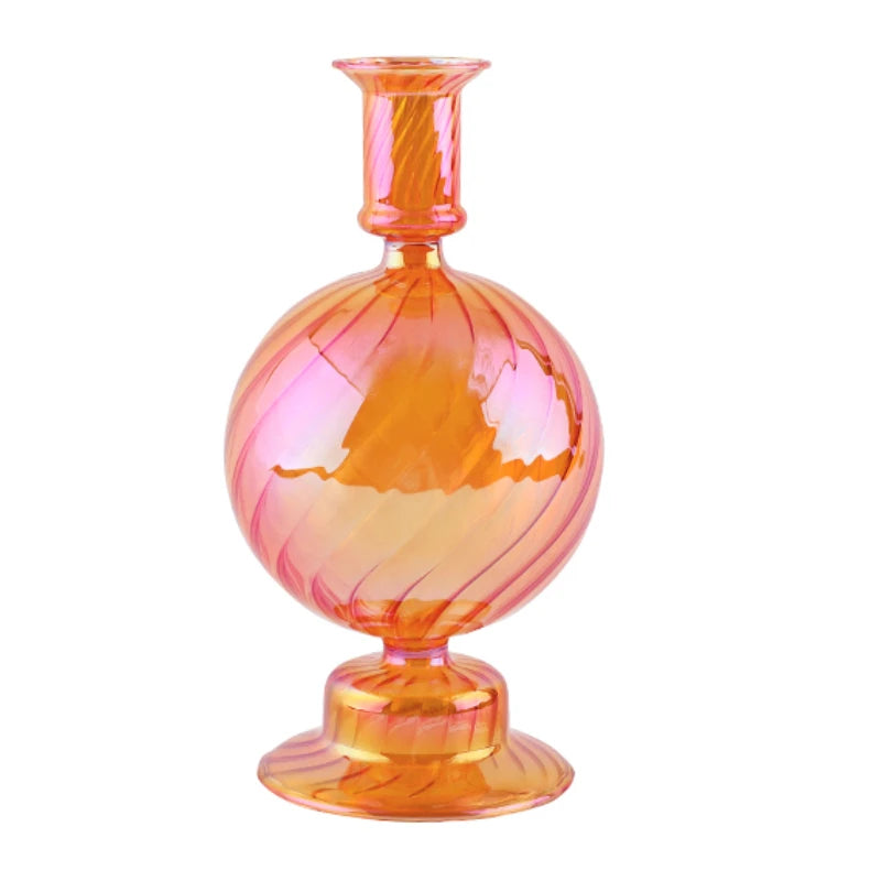 bougeoirs rétro coniques en verre pour décoration élégante - vue 31 sur 32