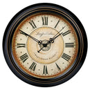 horloge murale vintage silencieuse design classique en métal