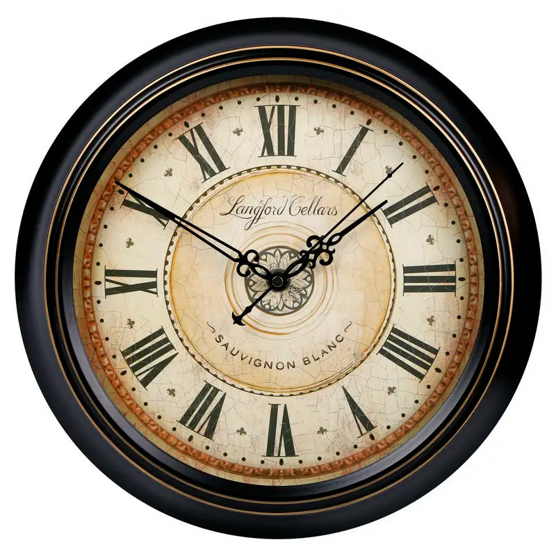 horloge murale vintage silencieuse design classique en métal - vue 25 sur 26
