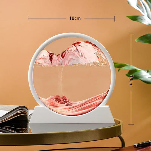 sablier en verre 3d paysage de sable en mouvement décoration artistique - vue 8 sur 54