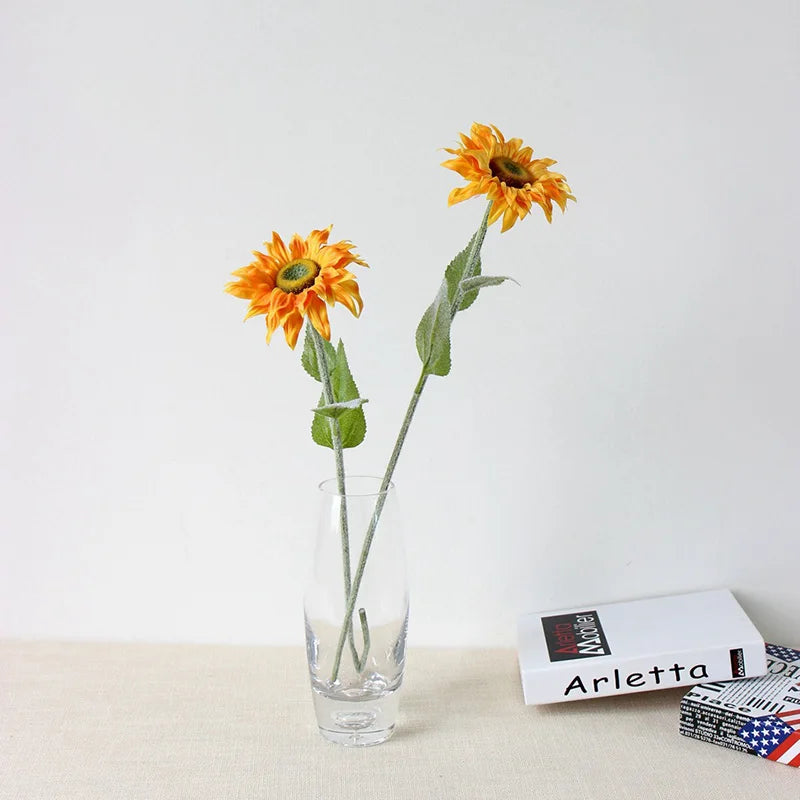 tournesol artificiel bouquet décoration mariage fête maison plantes - vue 3 sur 8