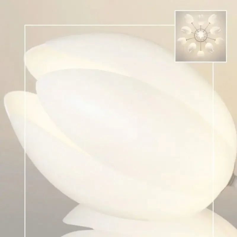lustre moderne à led en fleurs de lys pour intérieur décoratif - vue 4 sur 10