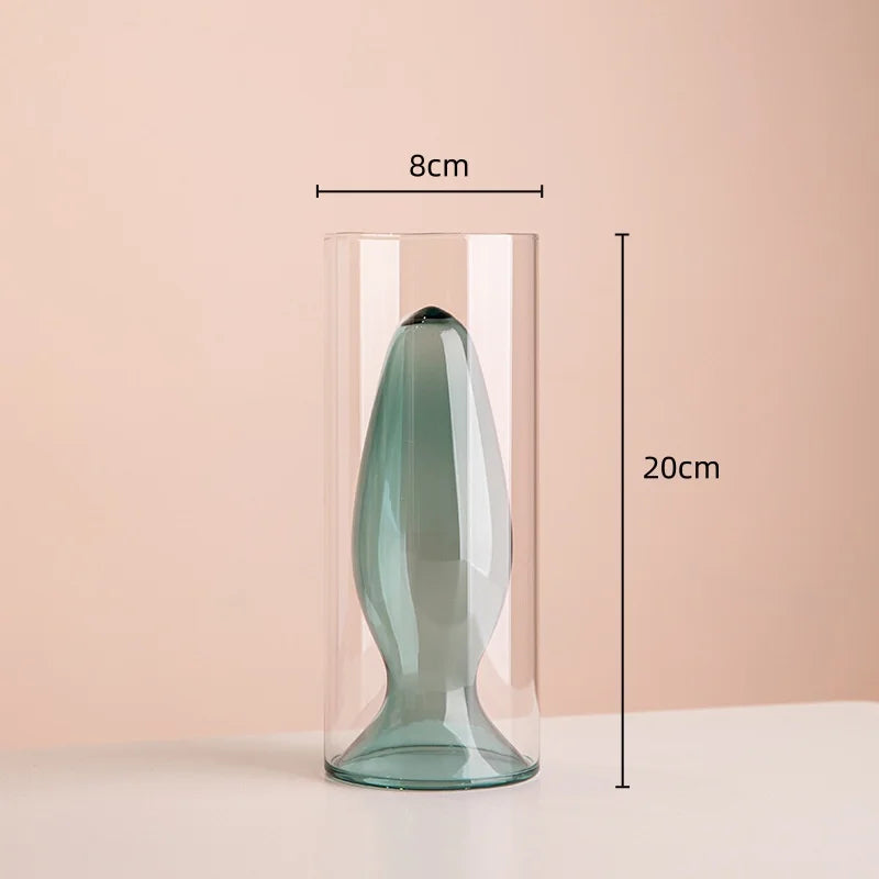 vase en verre teinté pour terrarium et décoration florale - vue 12 sur 18