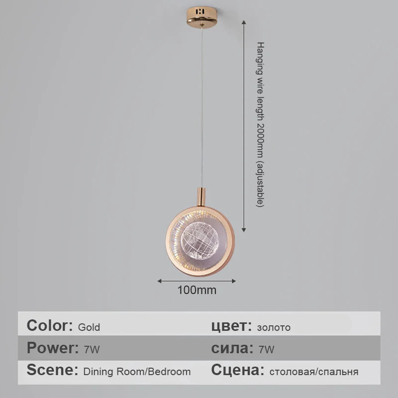 suspension en cristal de luxe pour décoration moderne - vue 9 sur 10