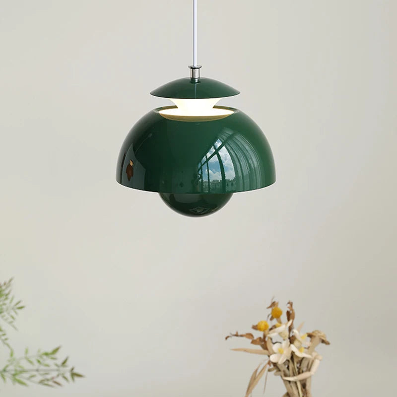 suspension led moderne en métal avec cordon réglable - vue 4 sur 10