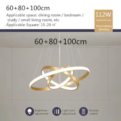 lustre moderne nordique avec télécommande et design épuré - vue 24 sur 30