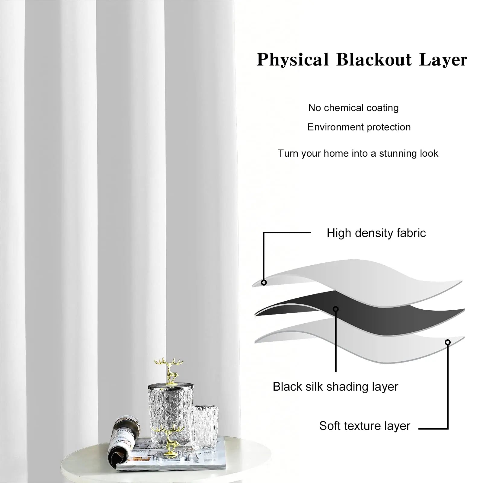 rideau occultant sur mesure extra long style moderne