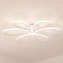 lustre moderne nordique led télécommande en forme de fleur