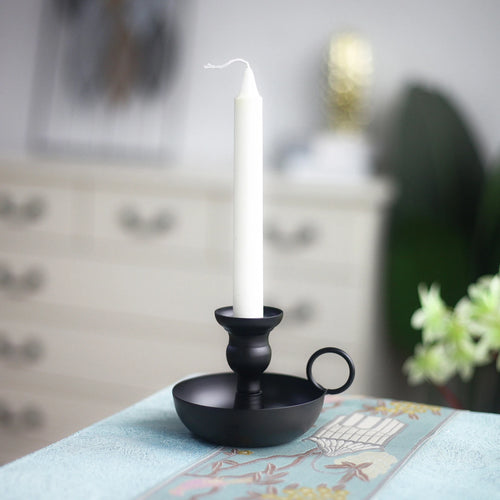 bougeoir conique en fer pour bougies de mariage élégant et moderne - vue 4 sur 11