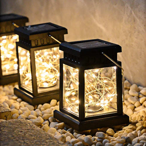 lanterne solaire led décorative pour jardin et festivals - vue 2 sur 9