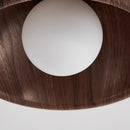 plafonnier minimaliste rétro en bois pour déco créative