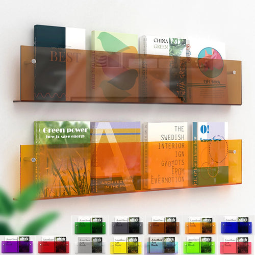 étagère murale flottante en acrylique porte-revues et organisateur de littérature - vue 2 sur 52