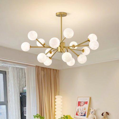 lustre moderne led qiyimei avec 12/15 lumières pour intérieur - vue 2 sur 10