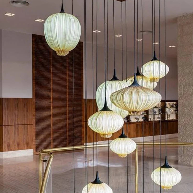 lampe suspendue lanterne chinoise classique décorative - vue 3 sur 9