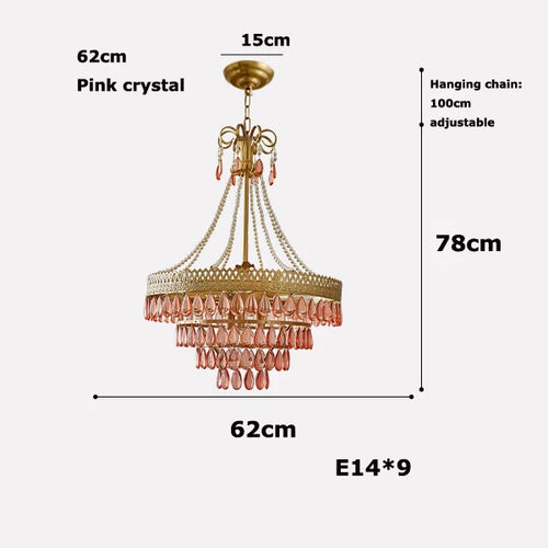 lustre à led cristal en forme de goutte d'eau 2024 pour éclairage élégant - vue 11 sur 14