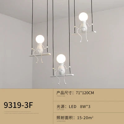 suspension moderne en fer pour décoration nordique - vue 12 sur 22