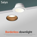 led sans bordure downlight spots remplaçables encastrés pour éclairage intérieur
