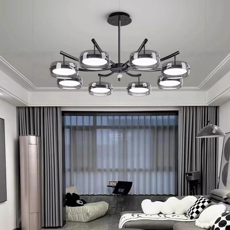 lustre décoratif éclairage intérieur suspendu pour salon - vue 5 sur 8