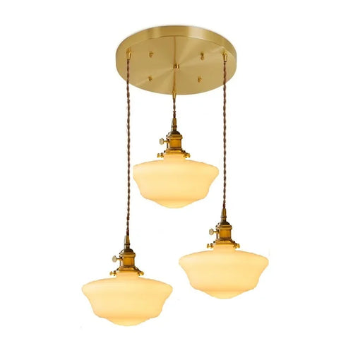 iwhd suspension led en verre et cuivre style nordique moderne - vue 19 sur 28