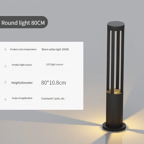 lampe de jardin moderne étanche en aluminium pour extérieur - vue 9 sur 21
