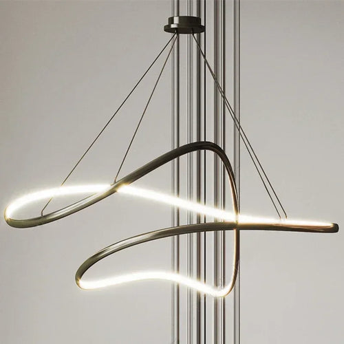 lustre led moderne suspendu pour décoration intérieure - vue 3 sur 10