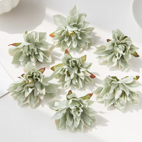lot de 20 fleurs murales en soie pour décoration variée - vue 10 sur 15