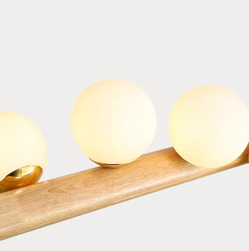 suspension bois minimaliste led style moderne - vue 6 sur 13