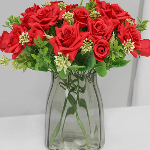 bouquet de fleurs artificielles pour décoration et cadeau - vue 11 sur 12