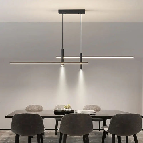 suspension led moderne minimaliste en métal - vue 4 sur 13