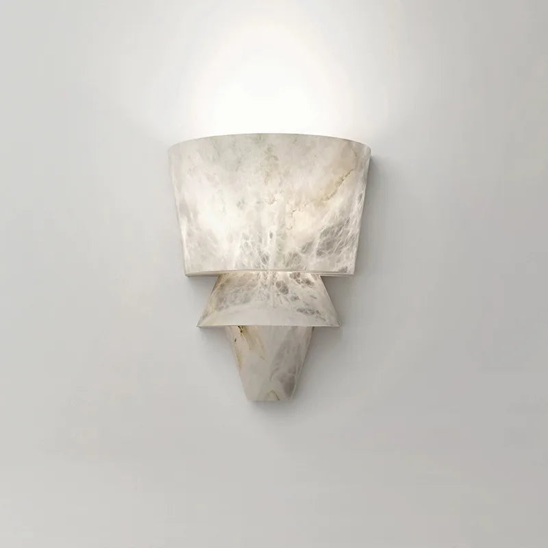 applique murale en marbre naturel style minimaliste moderne décoratif à led