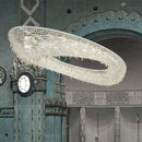 lustre créatif élégant en cristal transparent pour intérieur