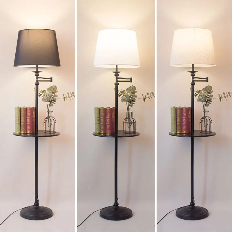 lampe de sol en bois style américain pour décoration intérieure - vue 2 sur 10