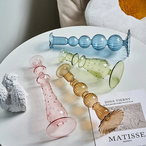 bougeoir en verre créatif pour décoration moderne et élégante - vue 6 sur 10