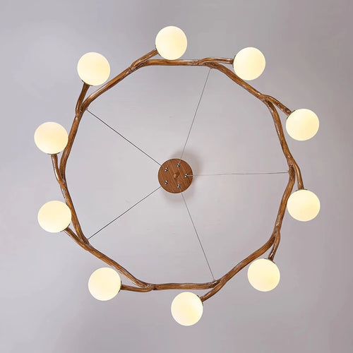 Lustre design led branches d'arbre dois design moderne décoratif d'intérieur - vue 6 sur 13