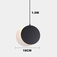 suspension moderne lumière décorative design lune intérieur