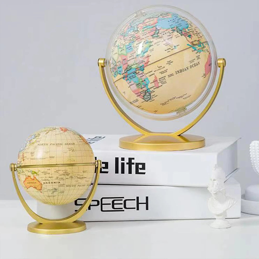 globe terrestre rétro pour apprendre la géographie et décorer - vue 5 sur 7