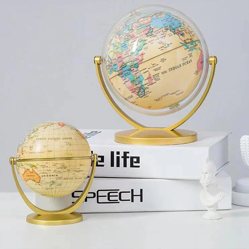 globe terrestre rétro pour apprendre la géographie et décorer - vue 6 sur 7