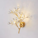 applique murale LED créative de luxe en cristal moderne