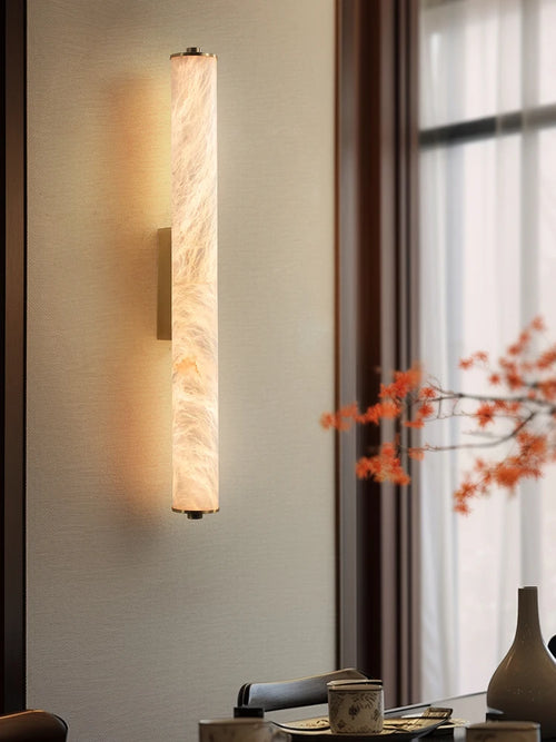 applique murale led en cuivre et marbre moderne luxe éclairage intérieur - vue 2 sur 14
