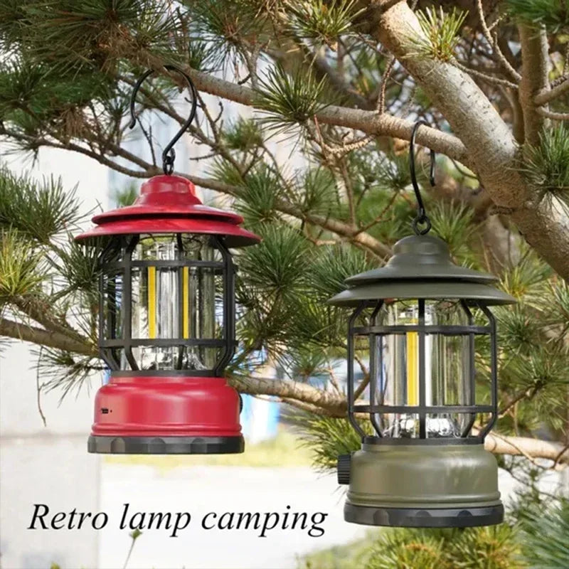 lampe de camping rétro rechargeable étanche pour aventures en plein air - vue 5 sur 8