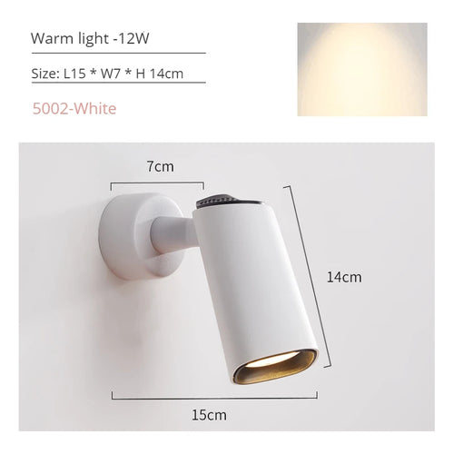 applique murale led moderne rotative pour décoration intérieure - vue 12 sur 20