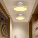 plafonnier moderne rond imitation bois pour intérieur élégant