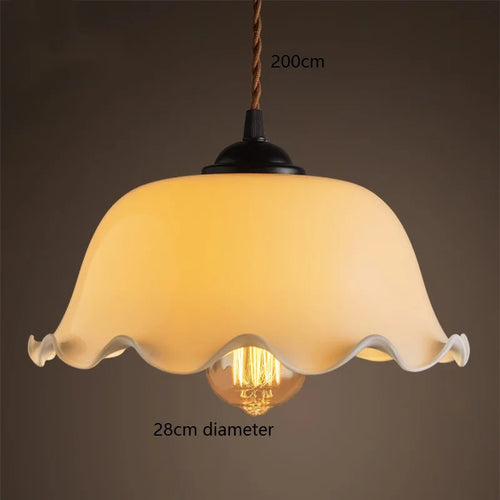 Suspension vintage style américain en cuivre bois et verre - vue 22 sur 30