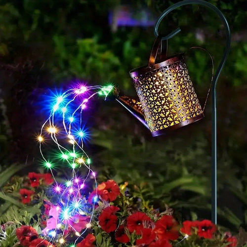 lanterne solaire en métal pour décoration de jardin extérieure