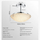 suspension moderne en acier inoxydable avec barre en cristal minimaliste