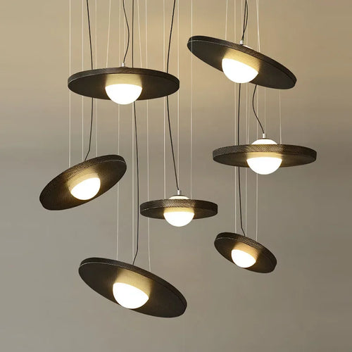 Modern minimalist restaurant chandelier designer, personalized coffee shop bar counter decoration lighting, bedroom bedside lamp - vue 4 sur 9