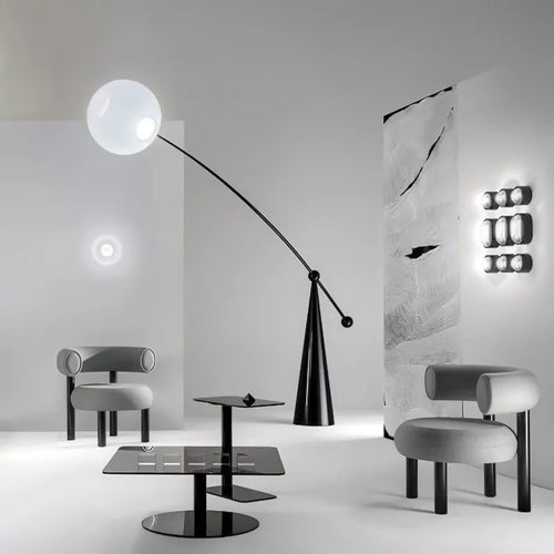 lampadaire moderne nordique art déco led réglable çà distance - vue 3 sur 8